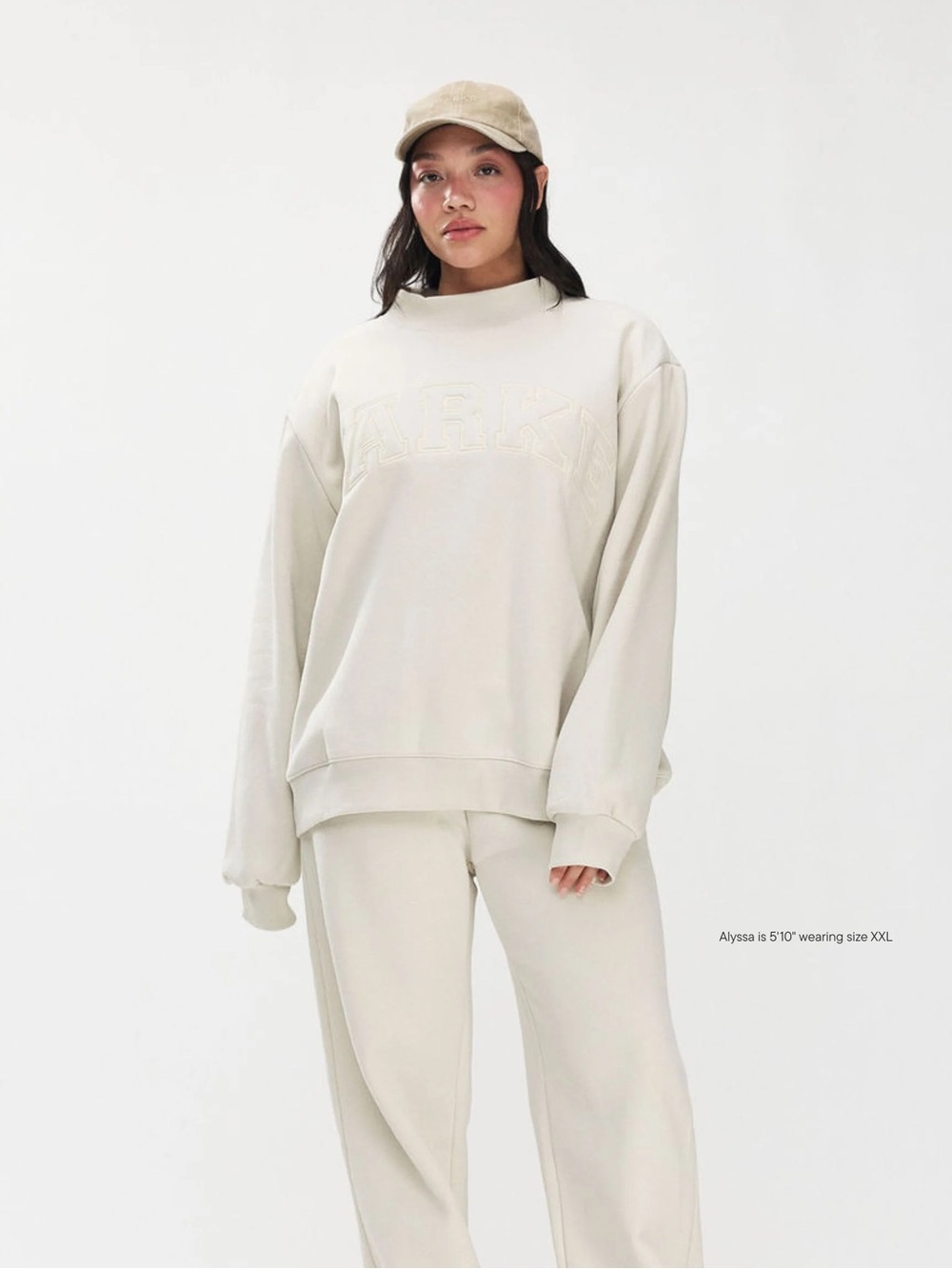 PARKE Monochrome Varsity Mockneck